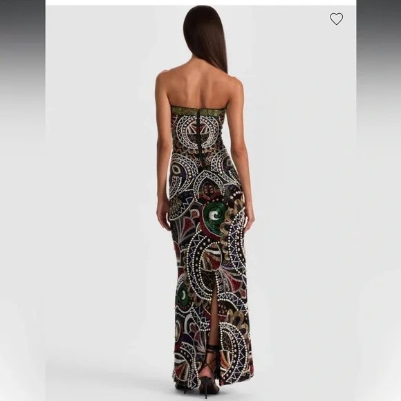 Alice + Olivia Beaded Delora Gown - like new - Picture 3 of 6